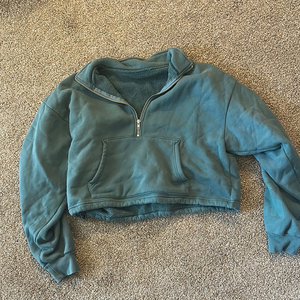 Teal Quarter-Zip SET ACTIVE